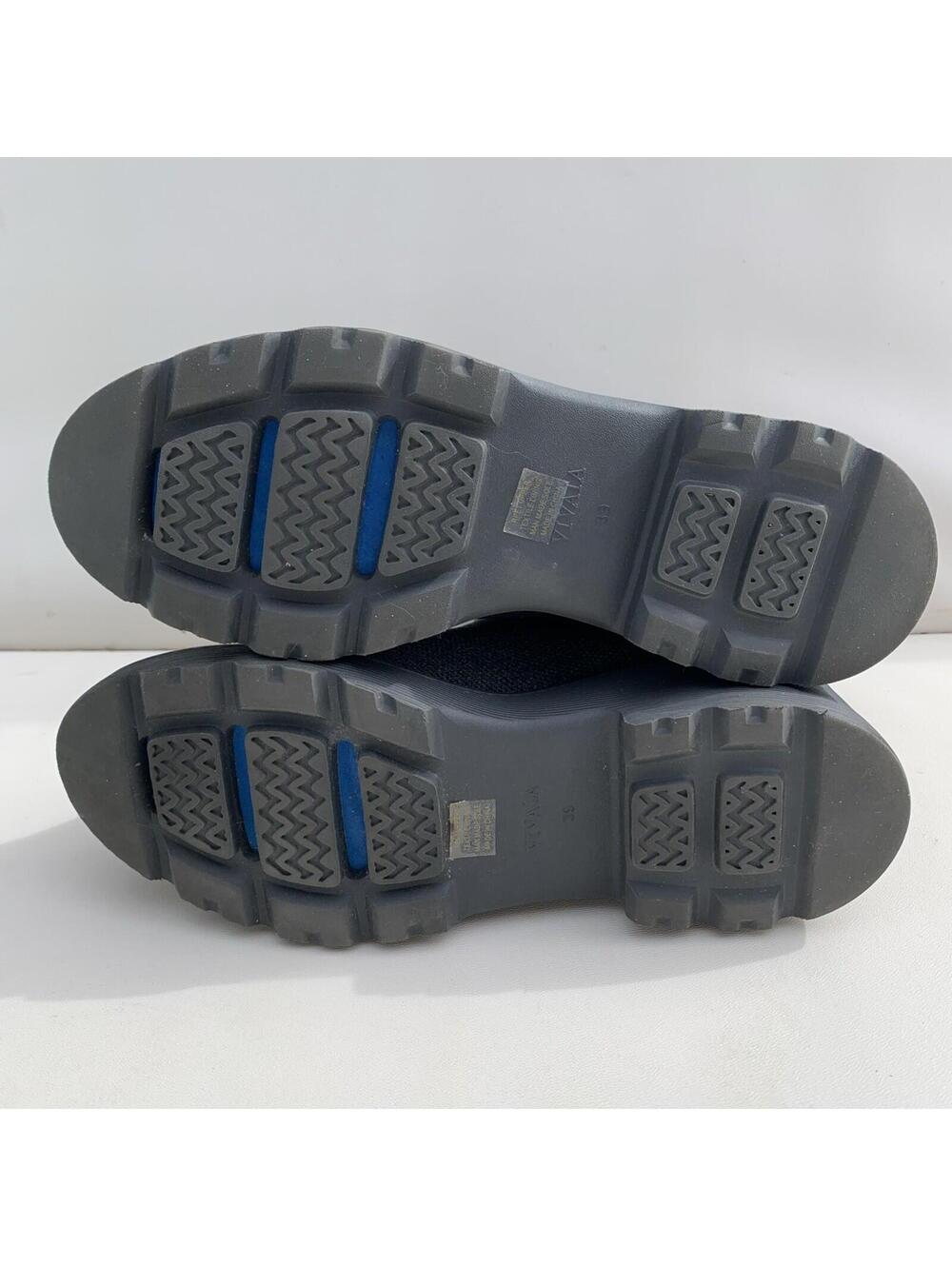 VIVAIA Boots Everly Round Toe Platform Knit Travel Gray Lug Sole 39 Or 8.5 9 Us - Picture 8 of 12